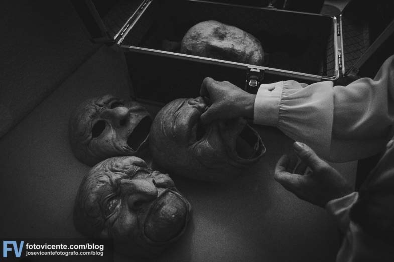 Mascaras em Latex da Performance da PIA "Passagem" / Fotografia de José Vicente